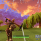 fortnite Golf might not be super deep and precise but smacking a ball across the fairway with the sky overhead a psychedelic blaze of colors is actually strangely satisfying.